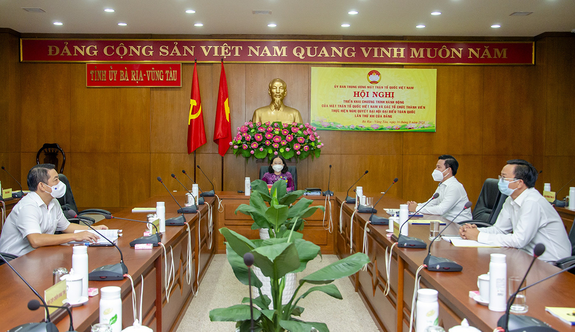 Quang cảnh Hội nghị tại điểm cầu tỉnh BR-VT. Ảnh: Bảo Khánh.