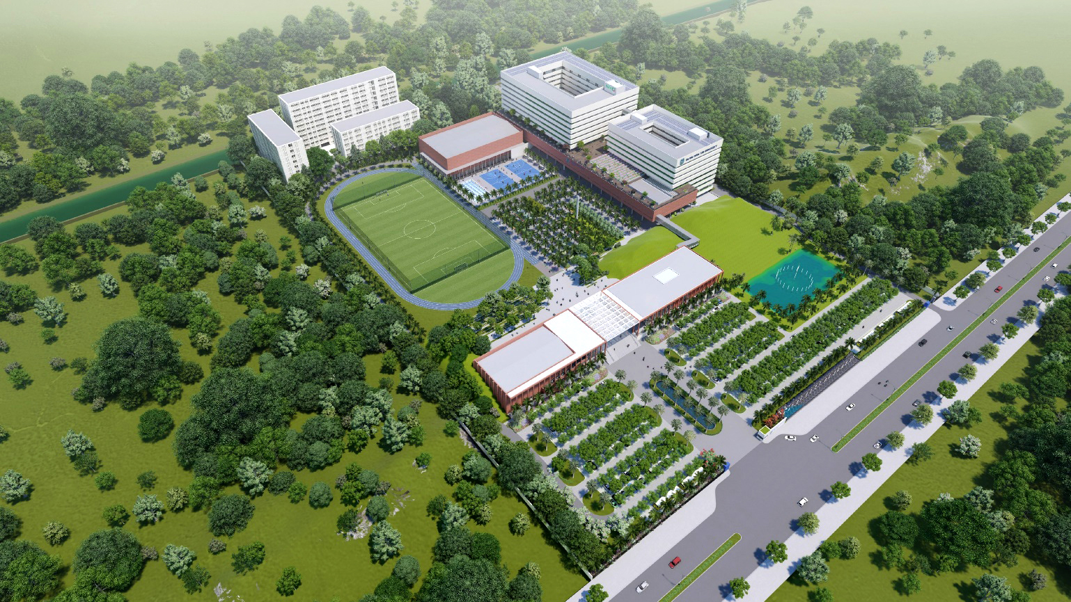 Campus mới của BVU – một resort đại học đẹp và hiện đại.