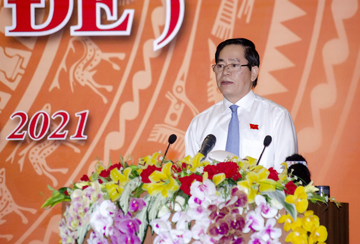 Ông Phạm Viết Thanh, Ủy viên Trung ương Đảng, Bí thư Tỉnh ủy, Chủ tịch HĐND tỉnh phát biểu khai mạc Kỳ họp.