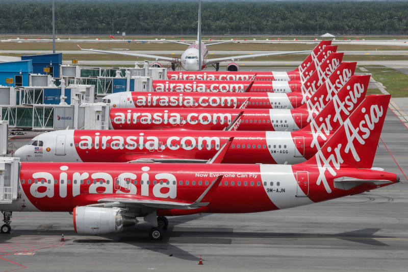 Máy bay của hãng hãng không AirAsia.