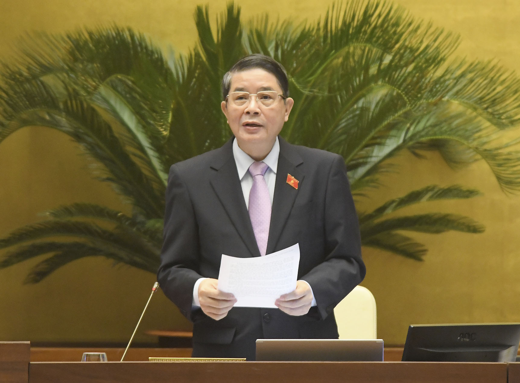 Phó Chủ tịch Quốc hội Nguyễn Đức Hải điều hành nội dung làm việc. Ảnh: Trang thông tin điện tử của Quốc hội