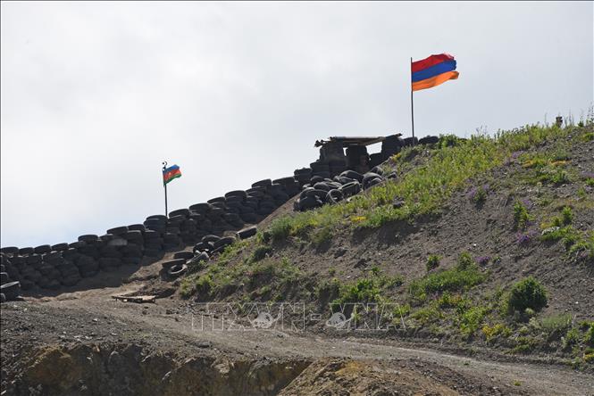 Khu vực biên giới giữa Armenia và Azerbaijan ngày 18/6/2021.