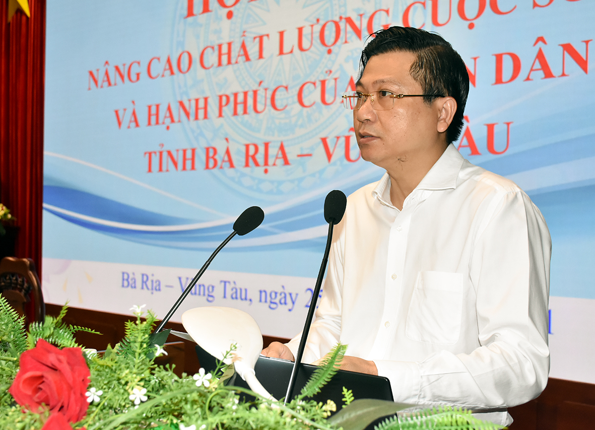 Ông Trần Văn Tuấn, Phó Chủ tịch UBND tỉnh phát biểu khai mạc Hội thảo.