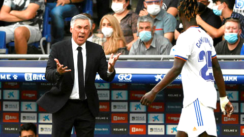 Nhiều lần chỉ vì tính khí nóng nảy mà Eduardo Camavinga của Real bị HLV Carlo Ancelotti thay ra.