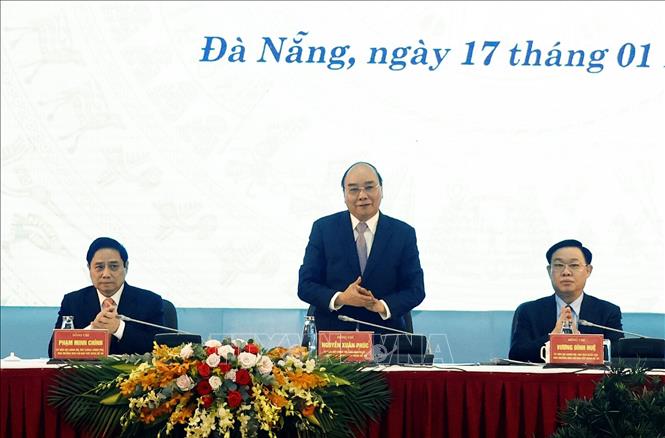 Chủ tịch nước Nguyễn Xuân Phúc chủ trì Hội thảo. Ảnh: Thống Nhất/TTXVN