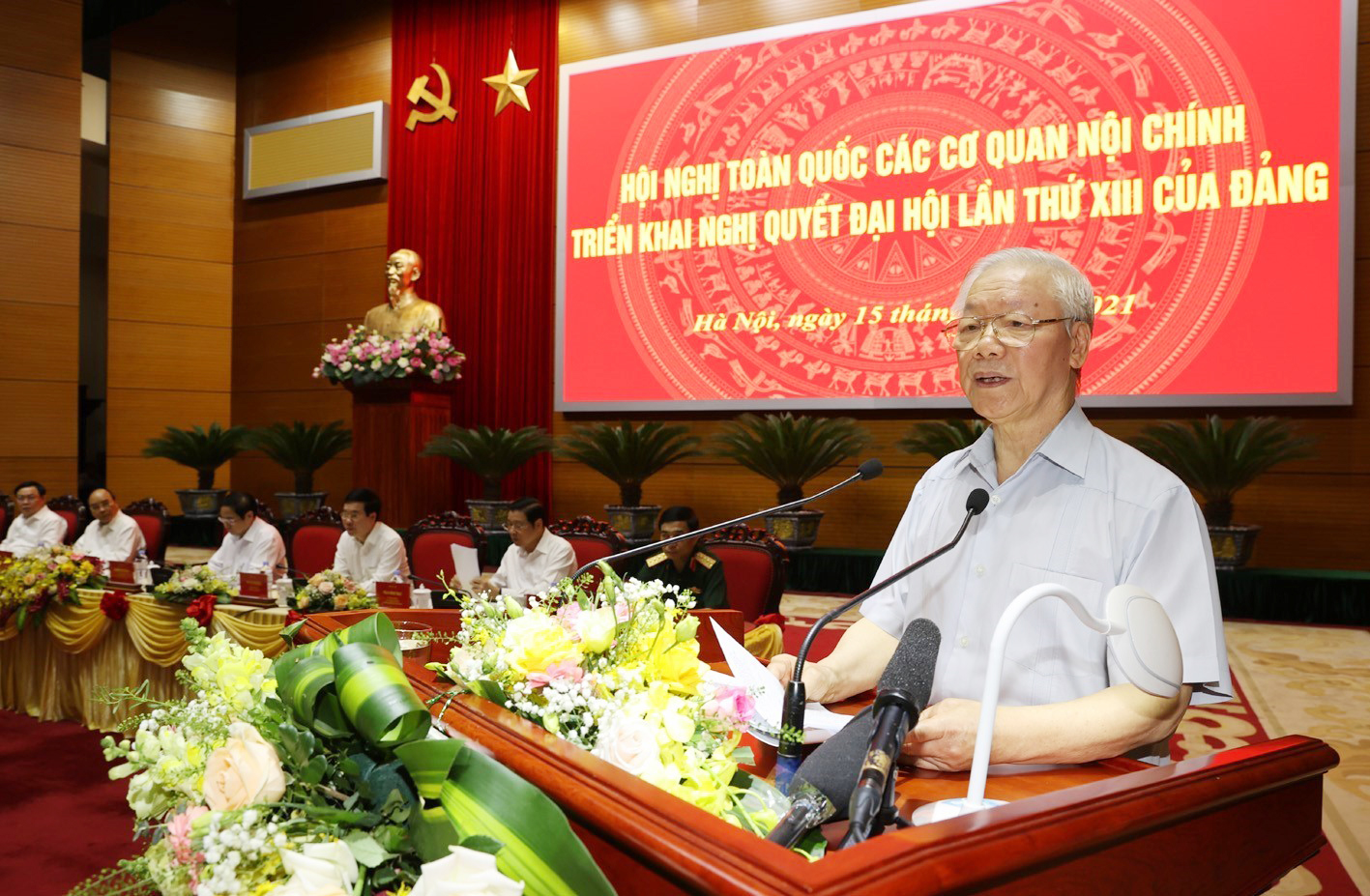 Tổng Bí thư Nguyễn Phú Trọng, Phát biểu tại Hội nghị toàn quốc các cơ quan nội chính tổ chức tháng 9/2021.