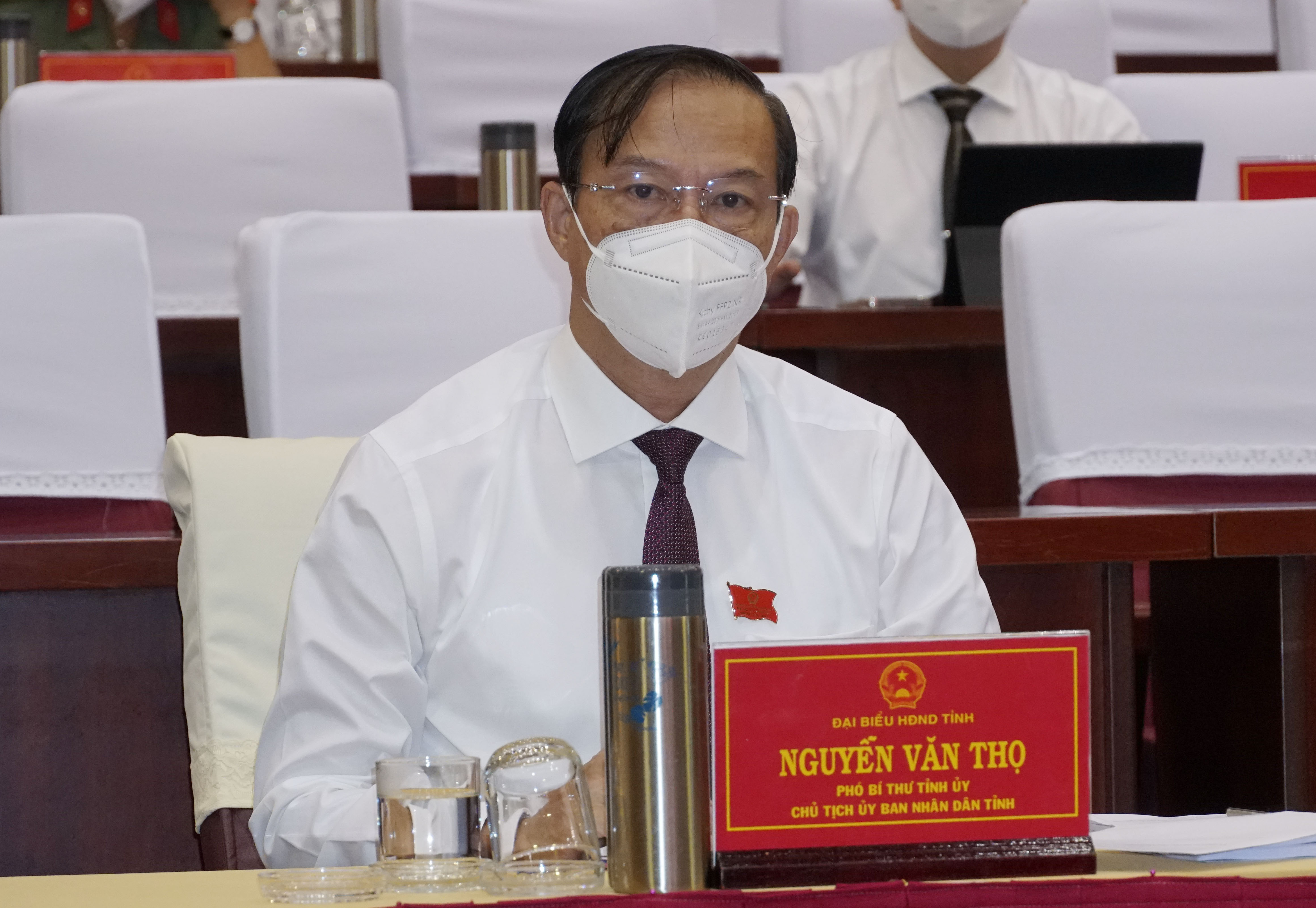Ông Nguyễn Văn Thọ, Phó Bí thư Tỉnh ủy, Chủ tịch UBND tỉnh tham dự Kỳ họp.