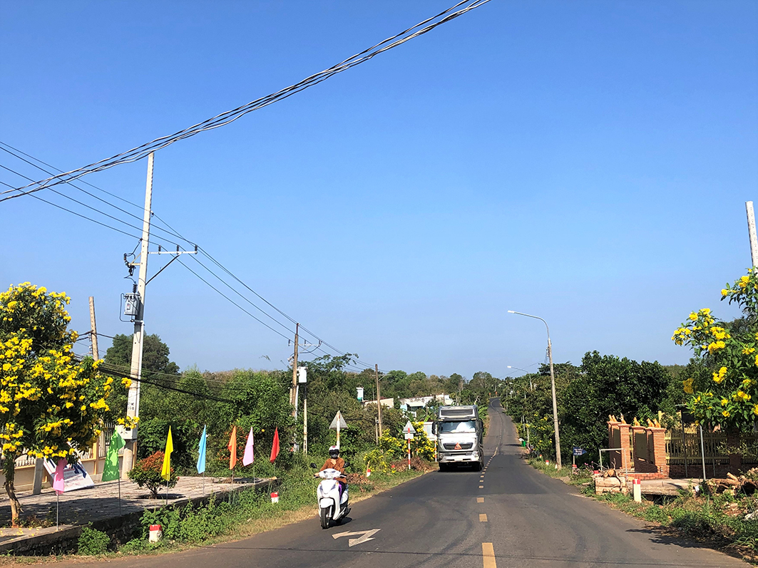 Những tuyến đường xanh, sạch đẹp tại xã Suối Nghệ, huyện Châu Đức được hình thành từ chương trình xây dựng NTM.