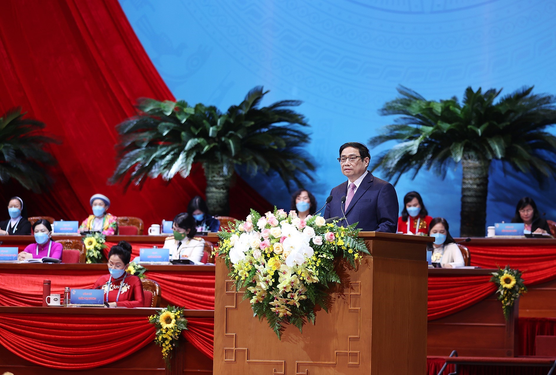 Thủ tướng Phạm Minh Chính phát biểu chúc mừng Đại hội. Ảnh: DƯƠNG GIANG
