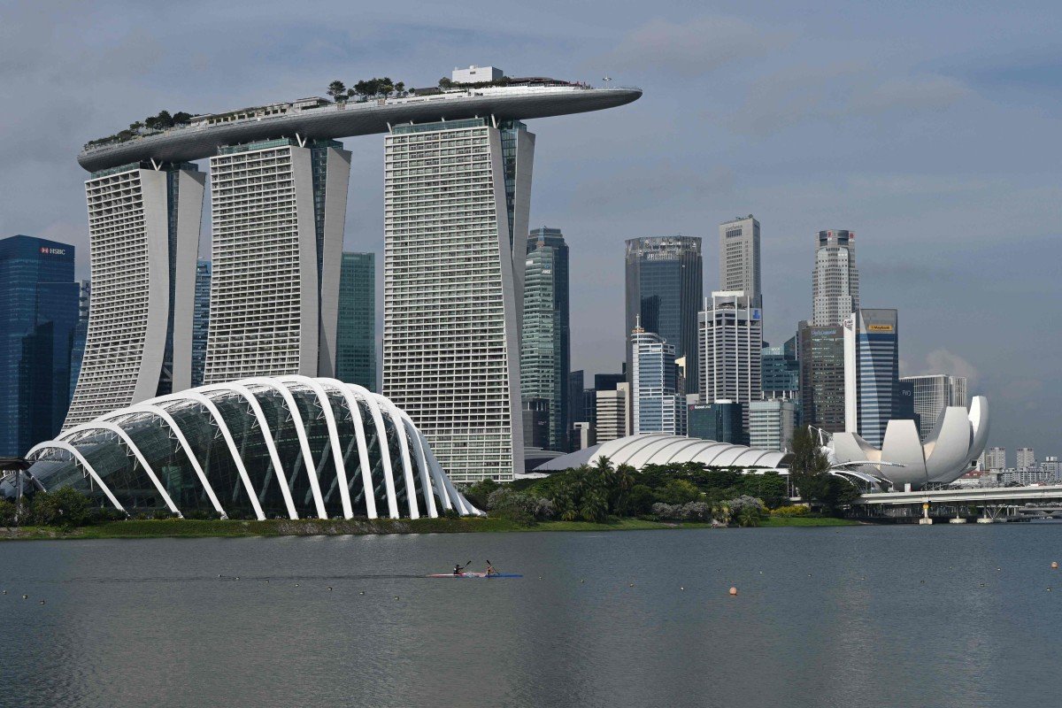 Một quận tài chính ở Singapore.