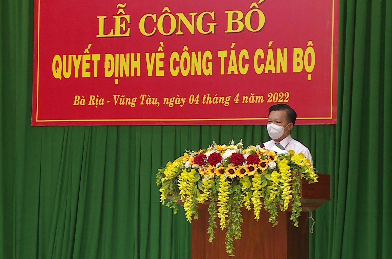 Ông Trần Thanh Dũng tiếp thu ý kiến chỉ đạo và khẳng định sẽ tiếp tục nỗ lực hơn nữa vì sự phát triển của TP.Bà Rịa.