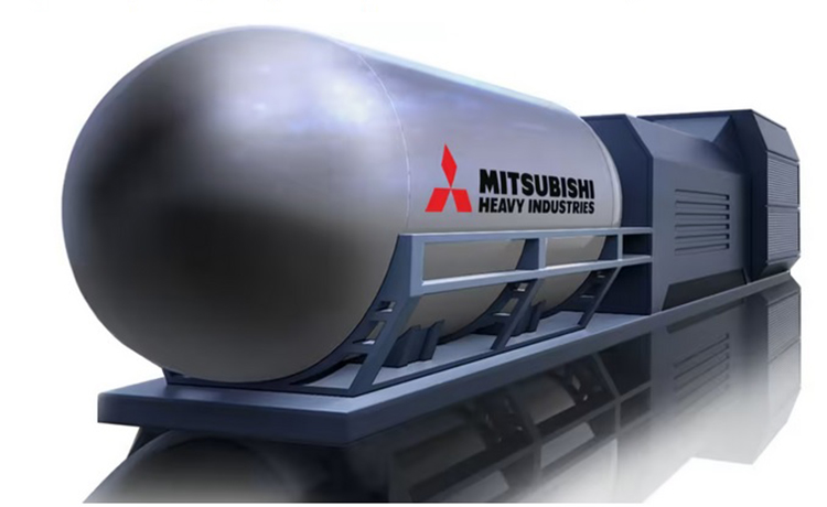 Mô phỏng về lò phản ứng hạt nhân nhỏ của Mitsubishi. Ảnh: Nikkei Asia