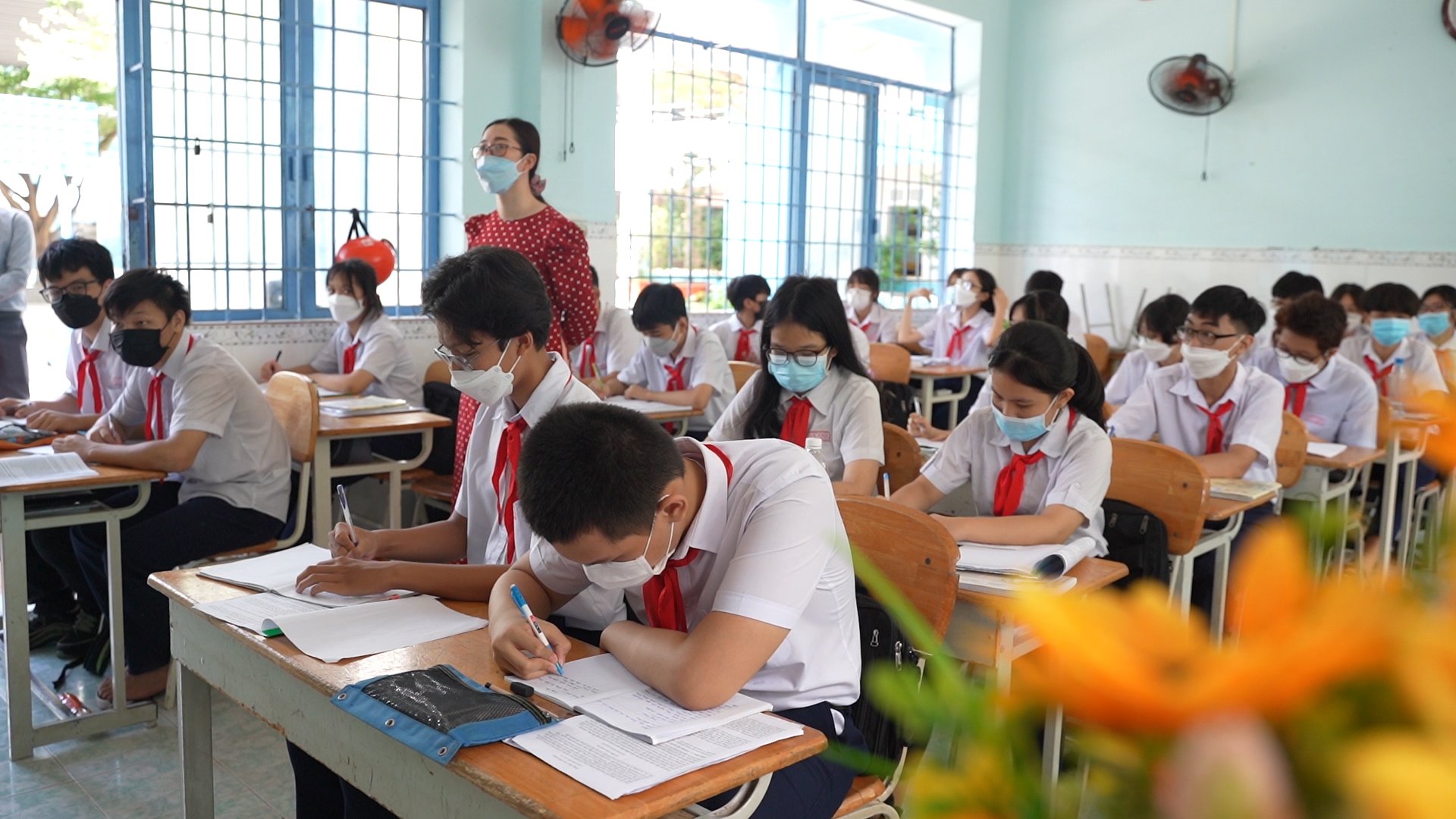 Giờ học môn Văn của HS lớp 9 tại Trường THCS Duy Tân, TP.Vũng Tàu