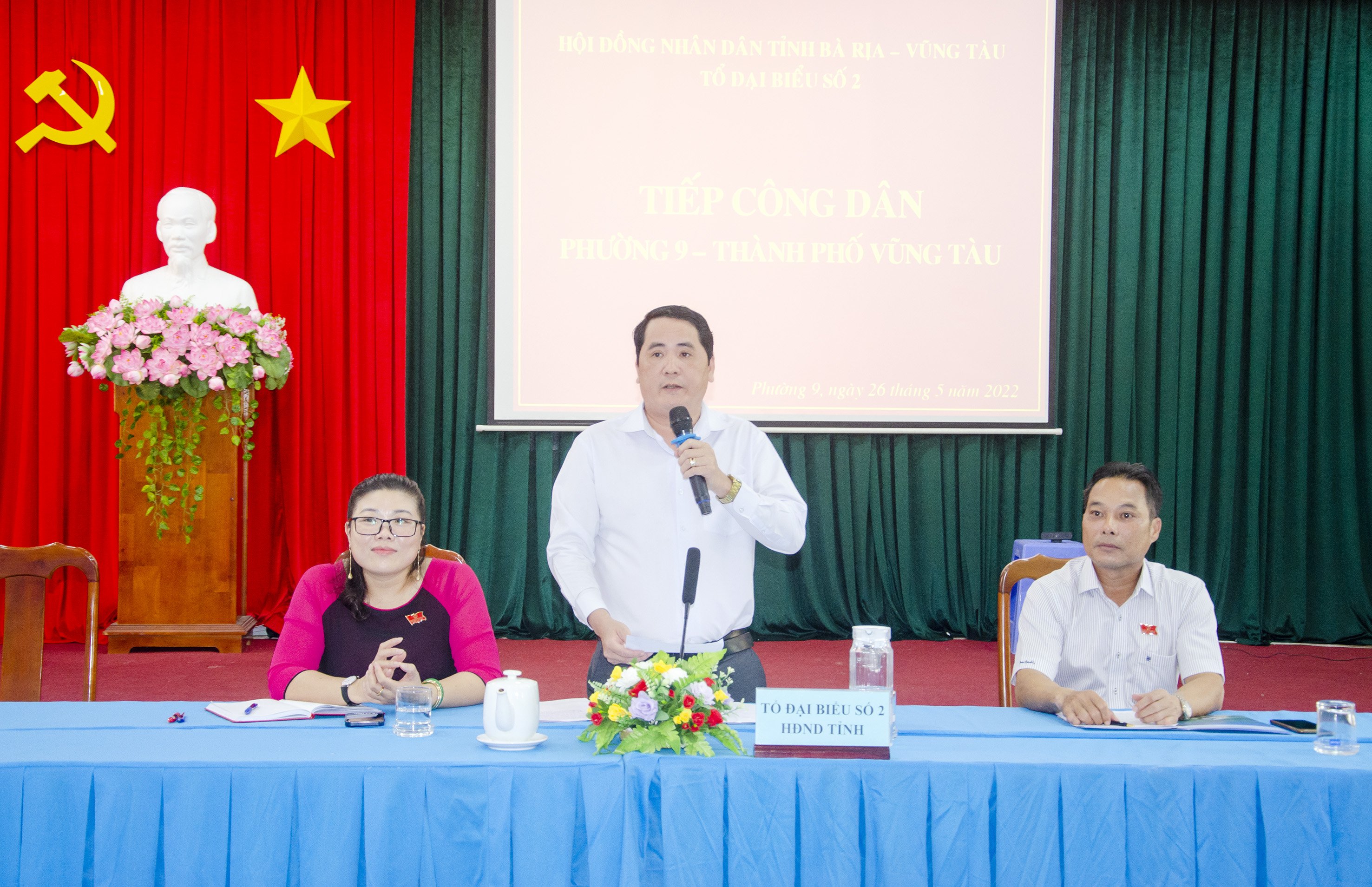 Tổ đại biểu số 2 HĐND tỉnh tiếp công dân phường 9, TP. Vũng Tàu.