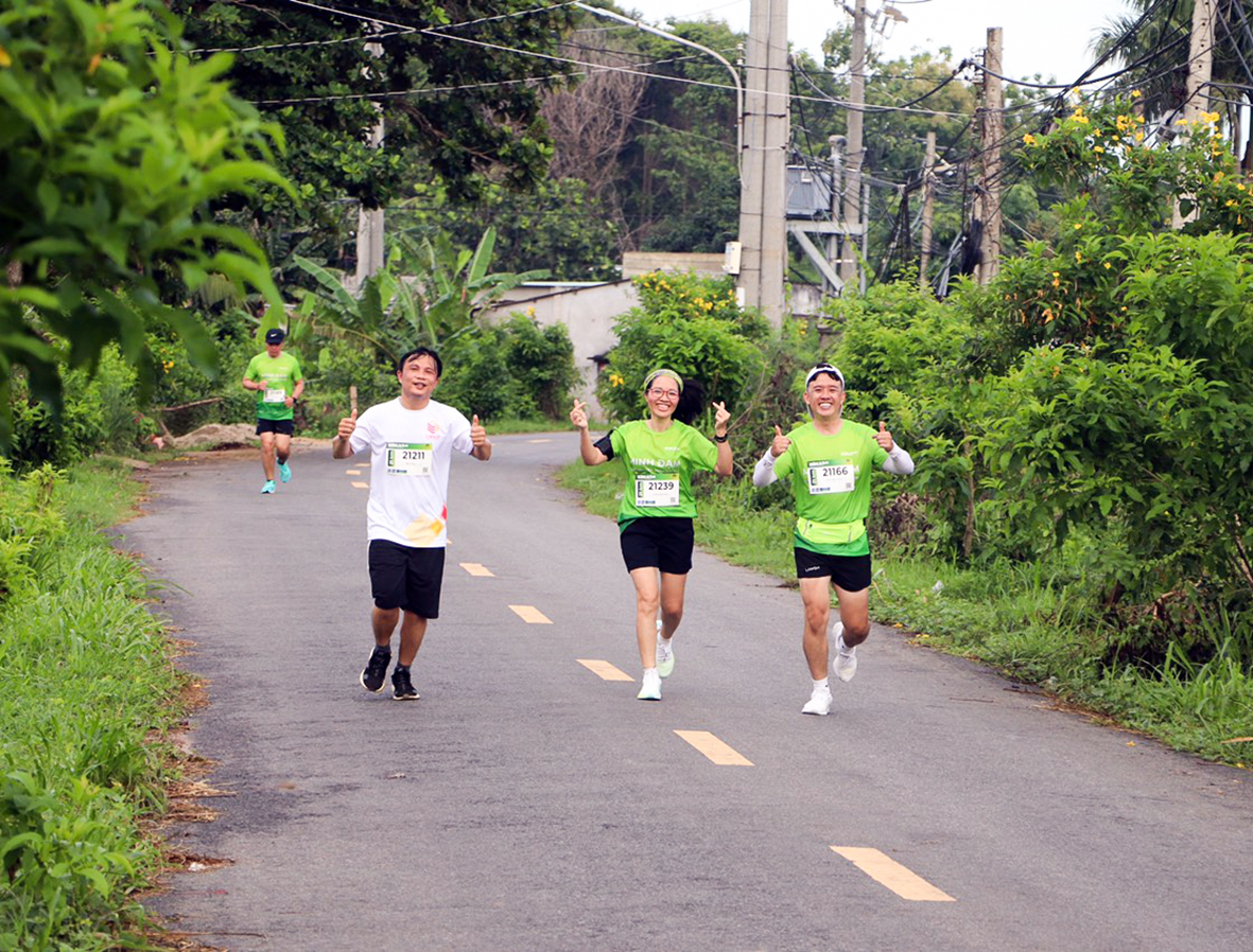 Một trong những đặc trưng của giải Minh Đạm Marathon Discovery 2022 là đi qua cung đường mang đậm dấu ấn của những vùng quê của huyện Long Điền, Đất Đỏ.