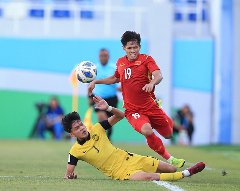 Thanh Nhân đã chơi rất xông xáo và hiệu quả trước U23 Malaysia.