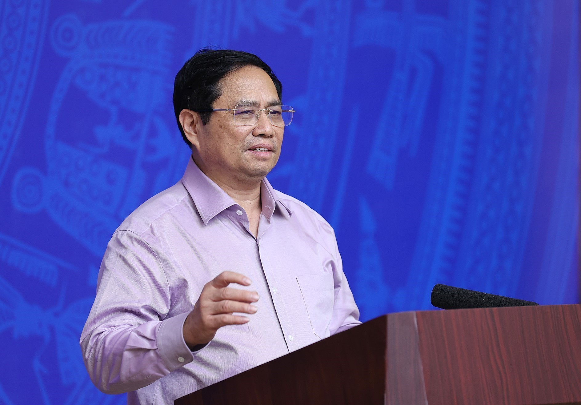 Thủ tướng Phạm Minh Chính kết luận phiên họp. Ảnh: DƯƠNG GIANG