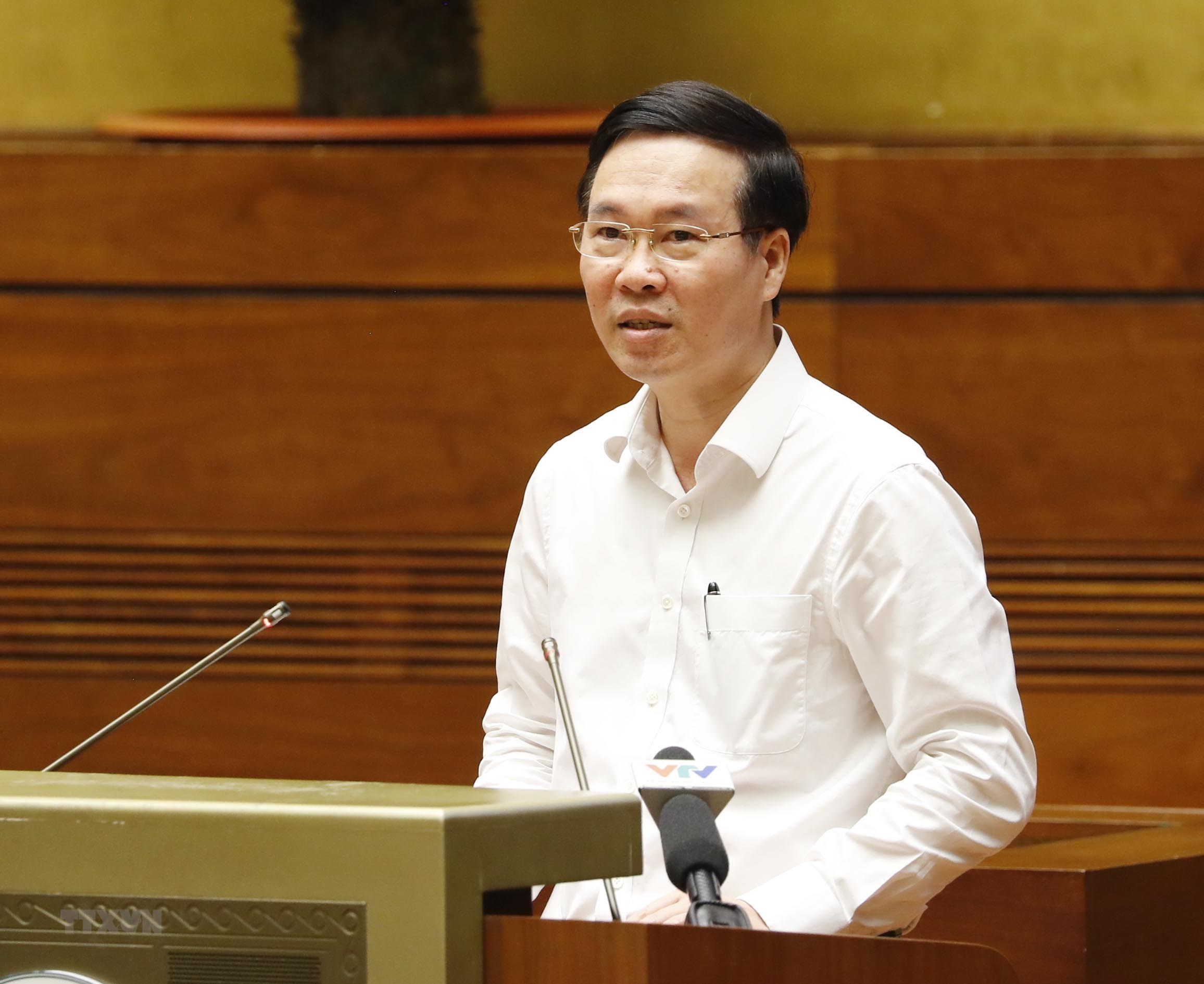 Ông Võ Văn Thưởng, Ủy viên Bộ Chính trị, Thường trực Ban Bí thư  phát biểu chỉ đạo hội nghị.