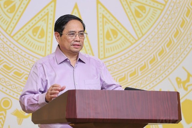 Thủ tướng Phạm Minh Chính phát biểu tại hội nghị.