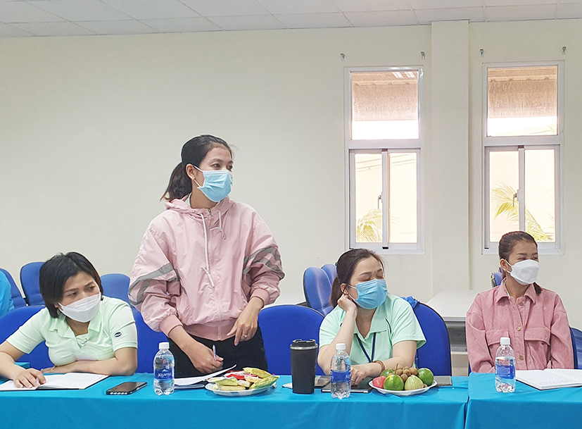 Công nhân Công ty TNHH E-TOP Việt Nam (KCN B1 Tiến Hùng, TX.Phú Mỹ) mong được tạo điều kiện chăm sóc tốt hơn về khám, chữa bệnh.