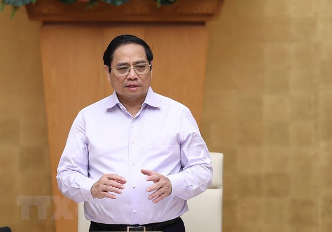 Thủ tướng Chính phủ Phạm Minh Chính chủ trì hội nghị.