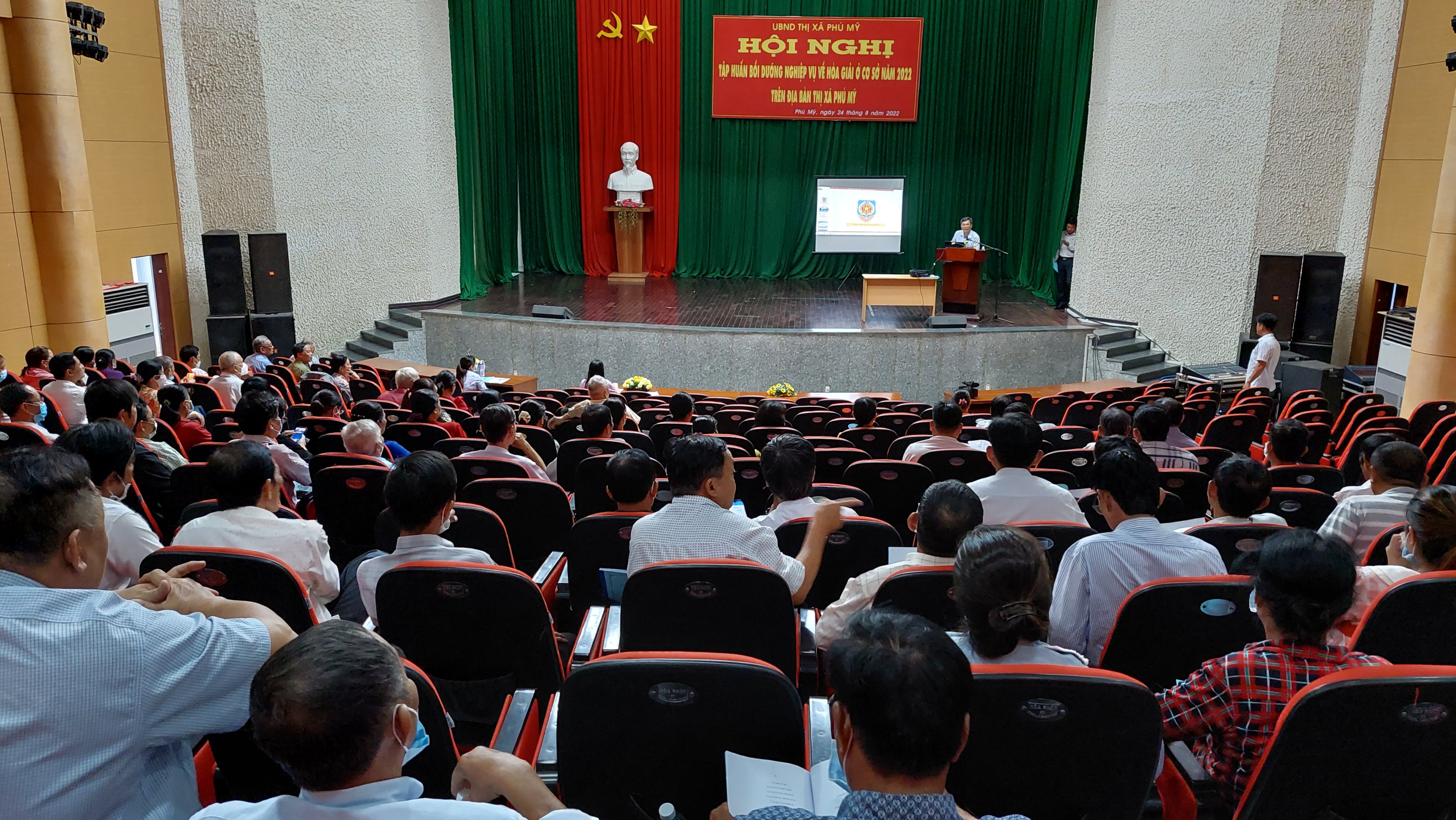 TX.Phú Mỹ tổ chức tập huấn bồi dưỡng nghiệp vụ về hòa giải cơ sở cho cán bộ, công chức, viên chức  trên địa bàn.