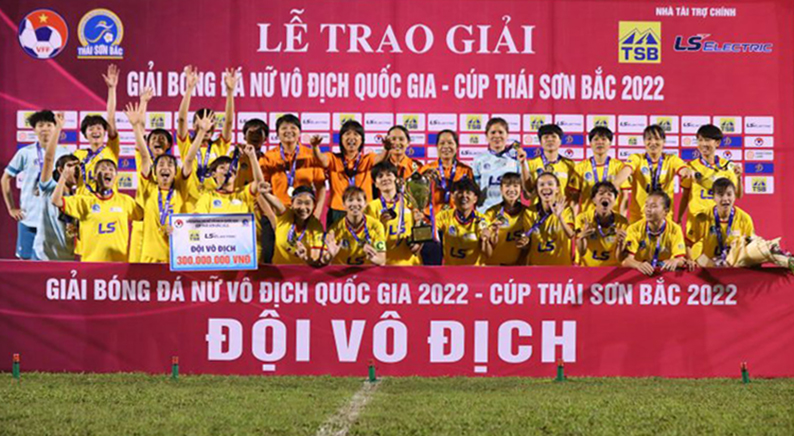 CLB TP. Hồ Chí Minh I lên ngôi vô địch Giải bóng đá nữ vô địch quốc gia 2022.