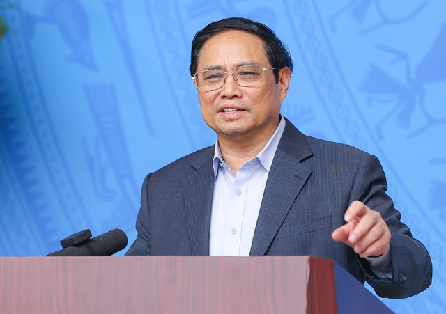 Thủ tướng Phạm Minh Chính phát biểu chỉ đạo tại hội nghị. Ảnh: NHẬT BẮC
