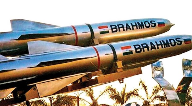 Tên lửa hành trình siêu thanh BrahMos của Ấn Độ.