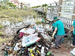 Thu gom hơn 2 tấn rác và làm sạch hồ Xuyên Mộc