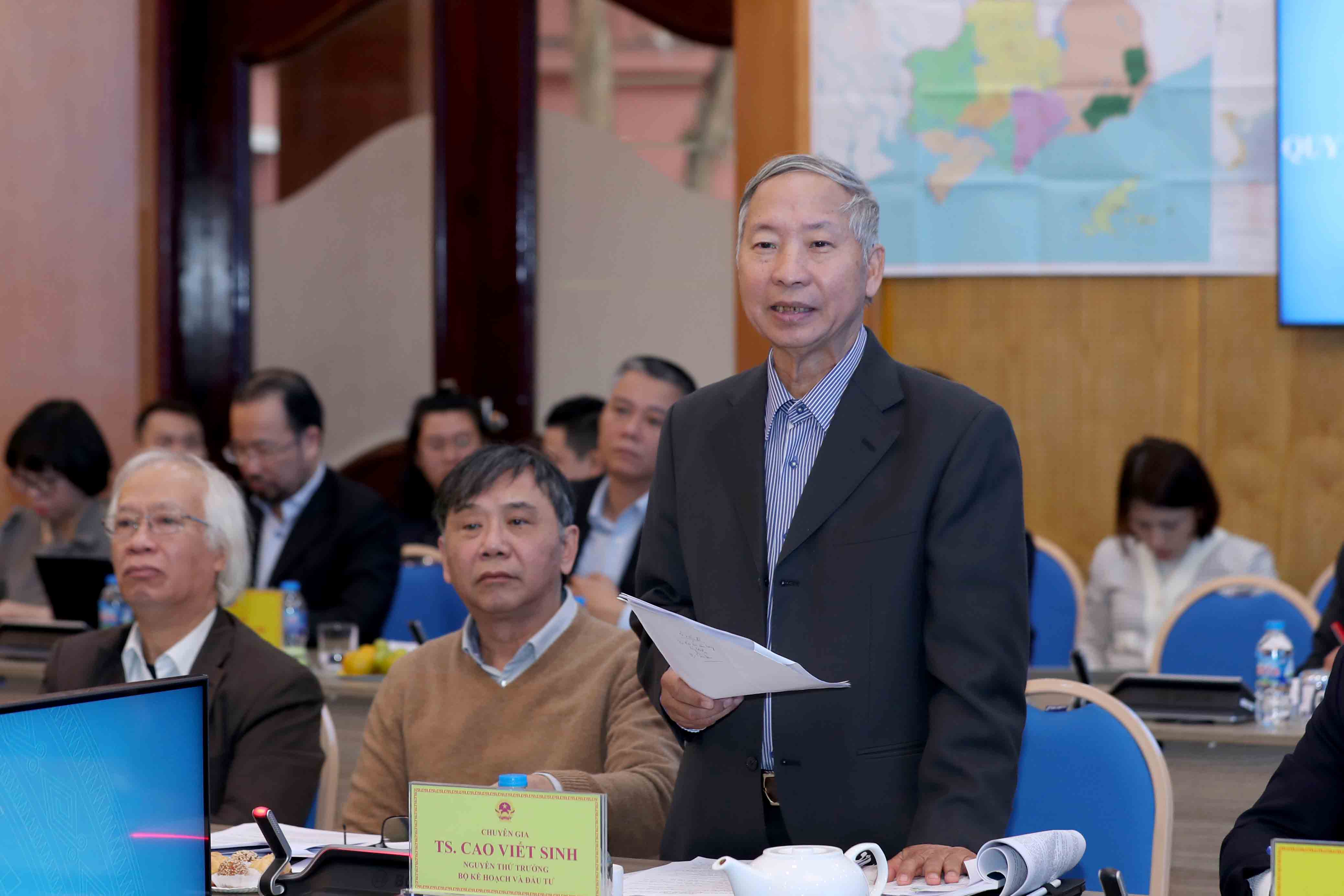 TS. Cao Viết Sinh, Nguyên Thứ trưởng Bộ KH-ĐT góp ý cho Báo cáo Quy hoạch tỉnh Bà Rịa - Vũng Tàu thời kỳ 2021-2030, tầm nhìn 2050