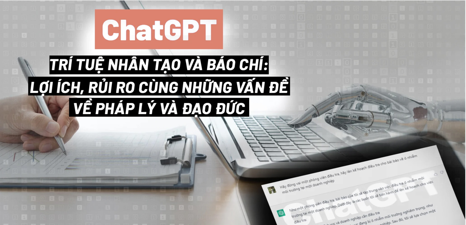 ChatGPT, Trí tuệ nhân tạo và báo chí: Lợi ích, rủi ro cùng những vấn đề pháp lý và đạo đức
