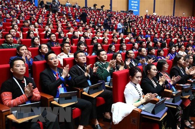 Các đại biểu dự Đại hội đại biểu toàn quốc Đoàn Thanh niên Cộng sản Hồ Chí Minh lần thứ XII.