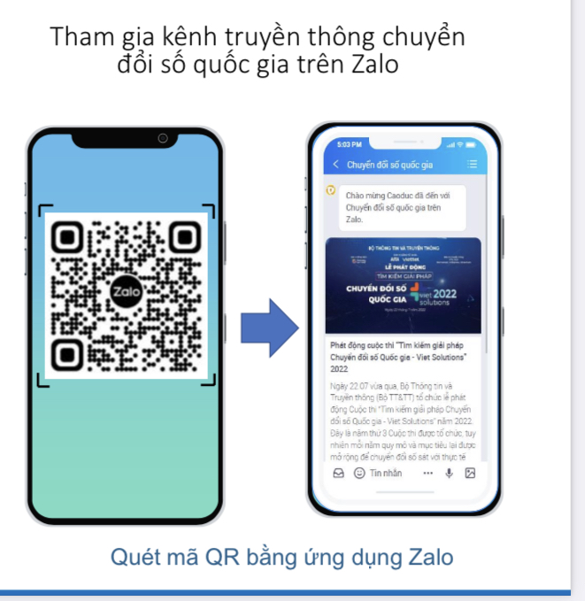 Việc tham gia kênh truyền thông chuyển đổi số quốc gia trên Zalo có vai trò quan trọng giúp DN nhỏ và vừa phát triển bền vững.