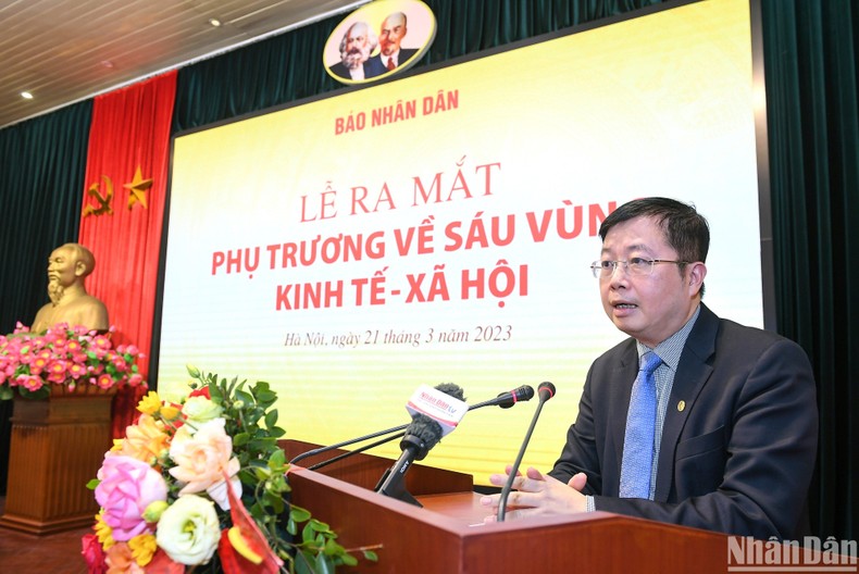 Thứ trưởng Bộ Thông tin và Truyền thông Nguyễn Thanh Lâm phát biểu tại buổi lễ. 