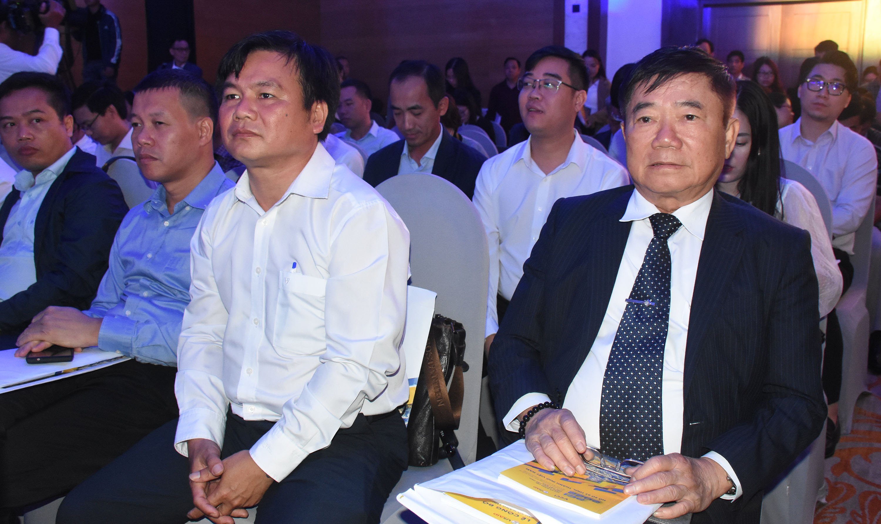 Ông Đoàn Hữu Thuận, Chủ tịch Hội Xây dựng tỉnh, Chủ tịch HĐQT Công ty CP Phát triển nhà tỉnh Bà Rịa - Vũng Tàu cũng tham dự lễ công bố