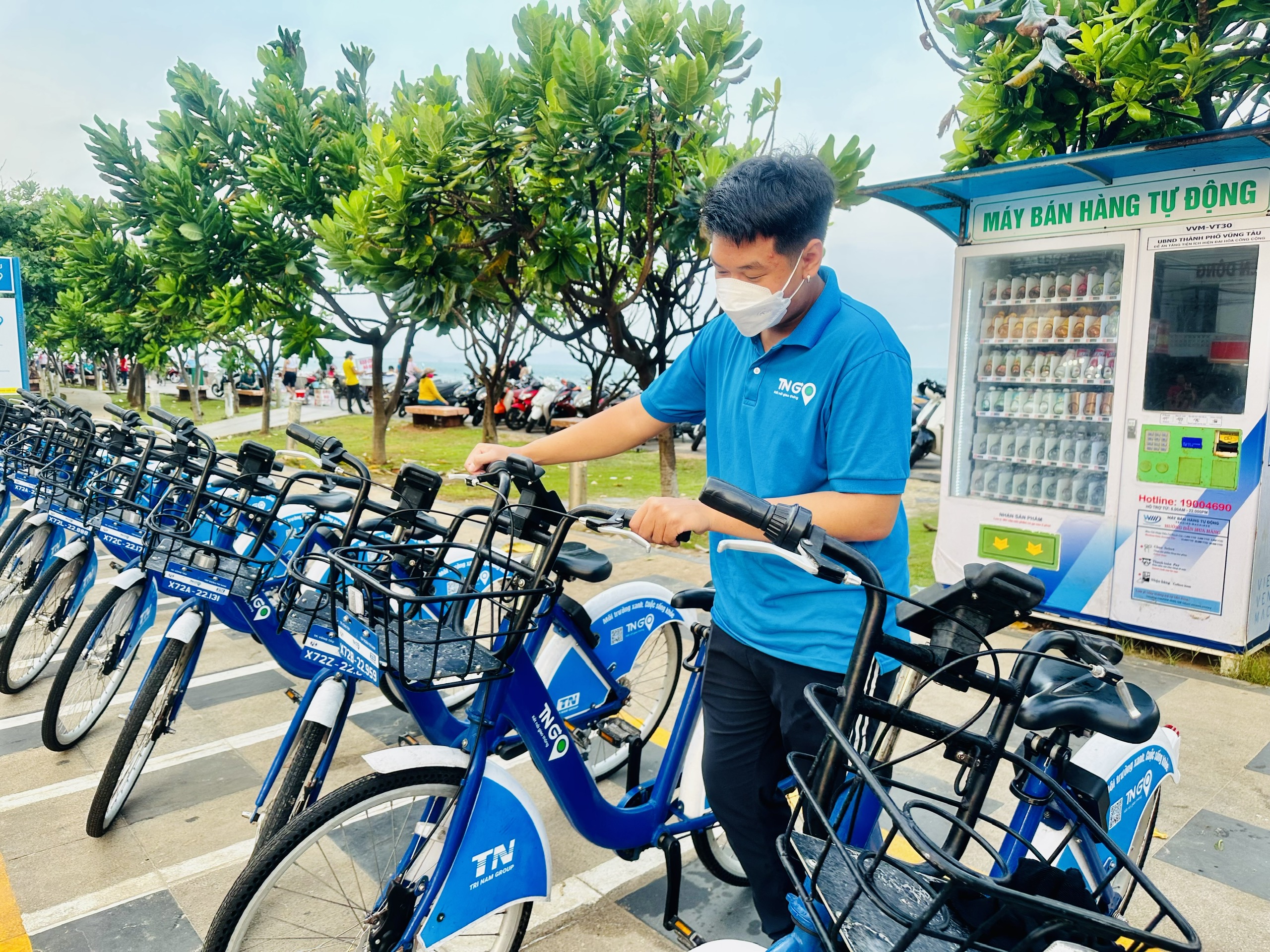 Hiện TP. Vũng Tàu có 41 trạm với hơn 500 xe đạp công cộng của TNGo để phục vụ người dân và khách du lịch
