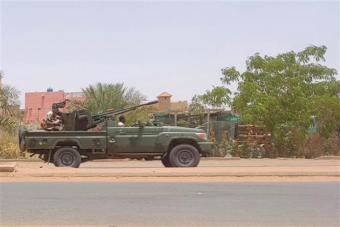 Lực lượng hỗ trợ nhanh (RSF) tại Khartoum (Sudan) ngày 25/5/2023.