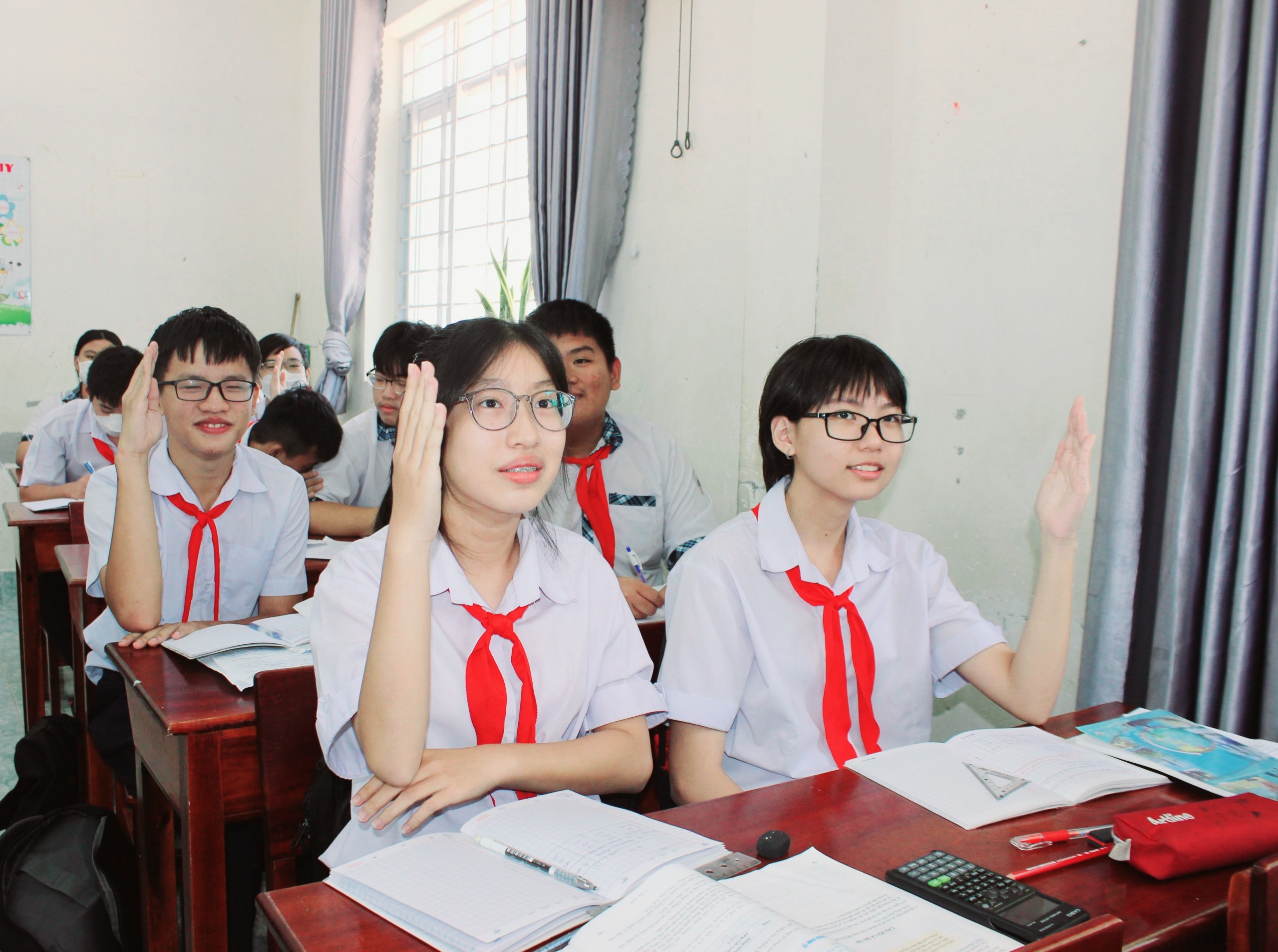 Học sinh lớp 9 Trường THCS Nguyễn Du (TP.Bà Rịa) ôn tập chuẩn bị cho kỳ thi tuyển sinh lớp 10.