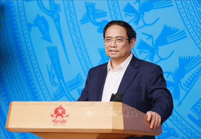 Thủ tướng Chính phủ Phạm Minh Chính phát biểu tại phiên họp. Ảnh Báo Nhân dân