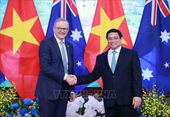 Thủ tướng Phạm Minh Chính và Thủ tướng Australia Anthony Albanese.