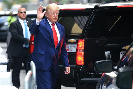 Cựu Tổng thống Mỹ Donald Trump tại New York ngày 10/8/2022.