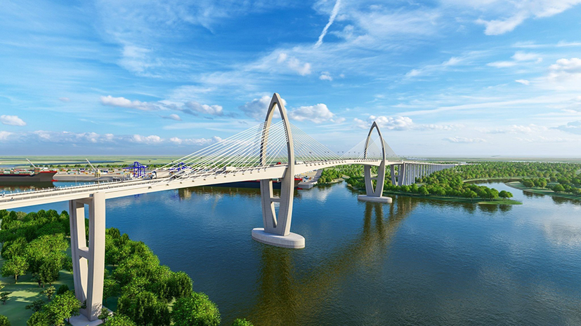 Dự án cầu Phước An hoàn thành sẽ góp phần khai thác hiệu quả Cụm cảng Cái Mép-Thị Vải.