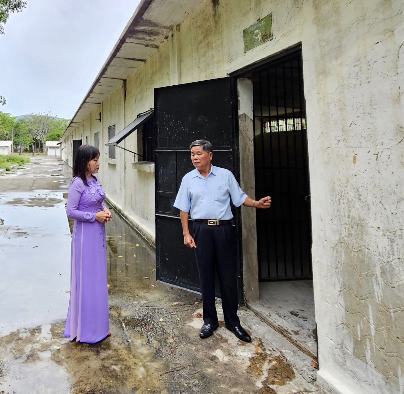 Trung tướng, AHLLVT Châu Văn Mẫn giới thiệu về trại 6, khu B, nơi ông từng bị giam cầm những năm 1970-1974.