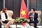 Chủ tịch Quốc hội Vương Đình Huệ tiếp lãnh đạo tập đoàn kinh tế của Bulgaria và Đan Mạch