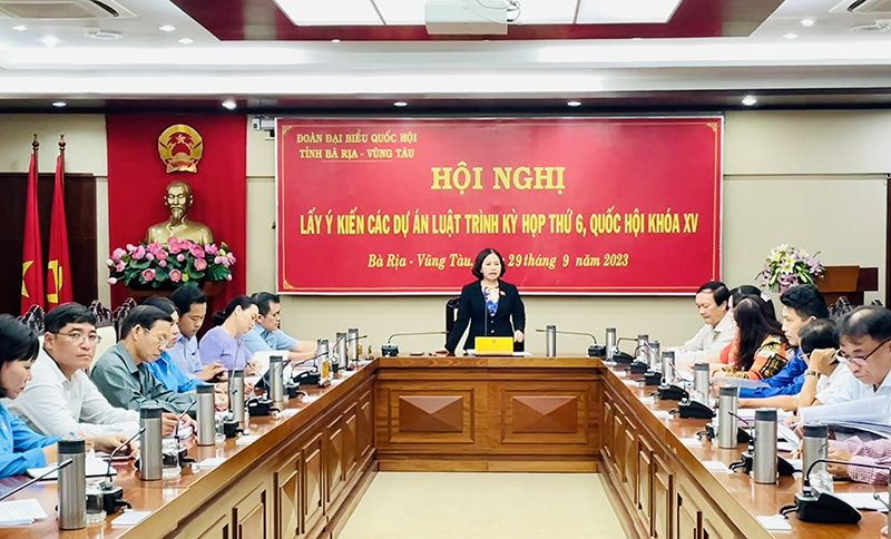 Đoàn ĐBQH tỉnh: Lấy ý kiến góp ý đối với 3 dự thảo Luật