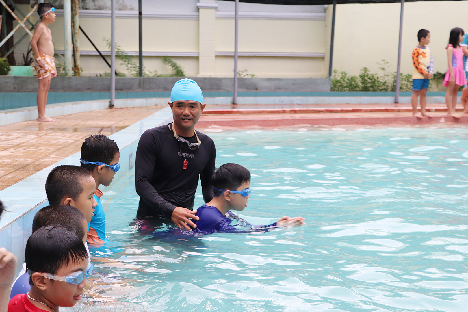 Thành Đoàn Vũng Tàu mở lớp dạy bơi miễn phí cho trẻ em, tháng 7/2023.