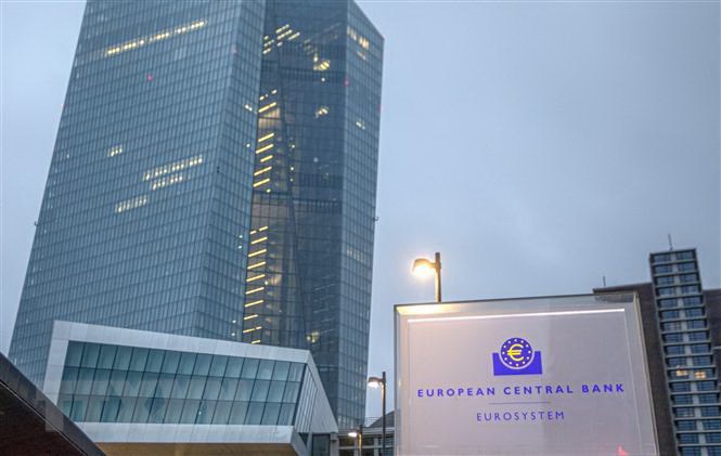 Trụ sở Ngân hàng Trung ương châu Âu (ECB) ở Frankfurt am Main, Đức.