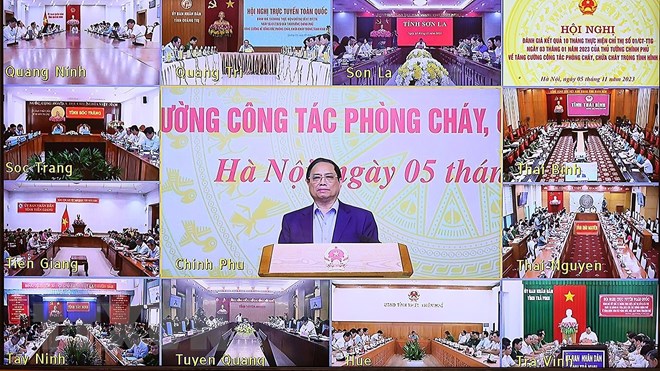Hội nghị trực tuyến Toàn quốc Đánh giá Kết quả Công tác PCCC.