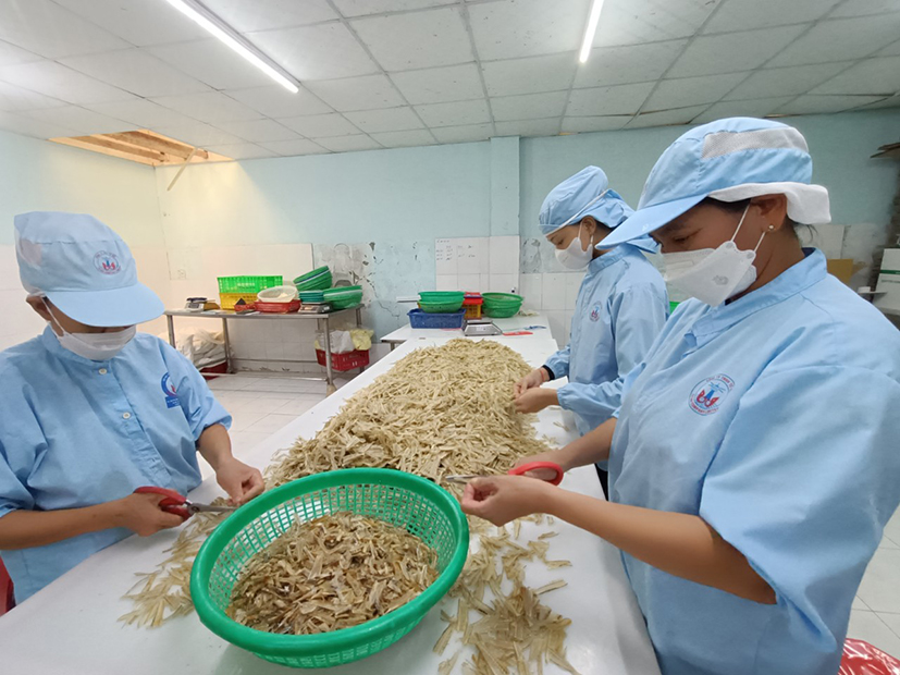 Sản phẩm xương cá đục xuất khẩu của Công ty Tứ Hải (TP.Vũng Tàu) đoạt giải Nhất Hội thi, mang lại doanh thu 10 tỷ đồng/năm cho công ty.